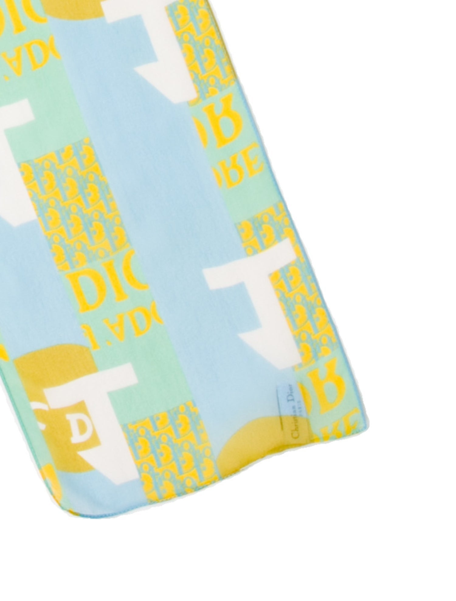 Christian Dior Silk Diorissimo Pattern Bandeau